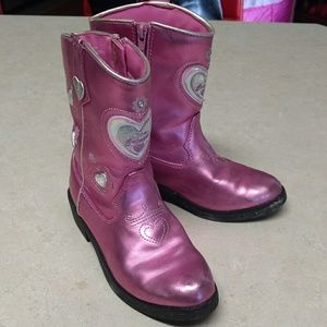Metallic Pink Cowgirl Boots | Disney Princess